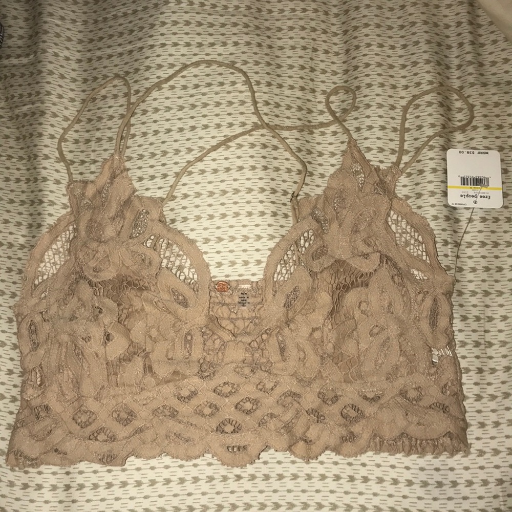 Free people “nude” top/bra